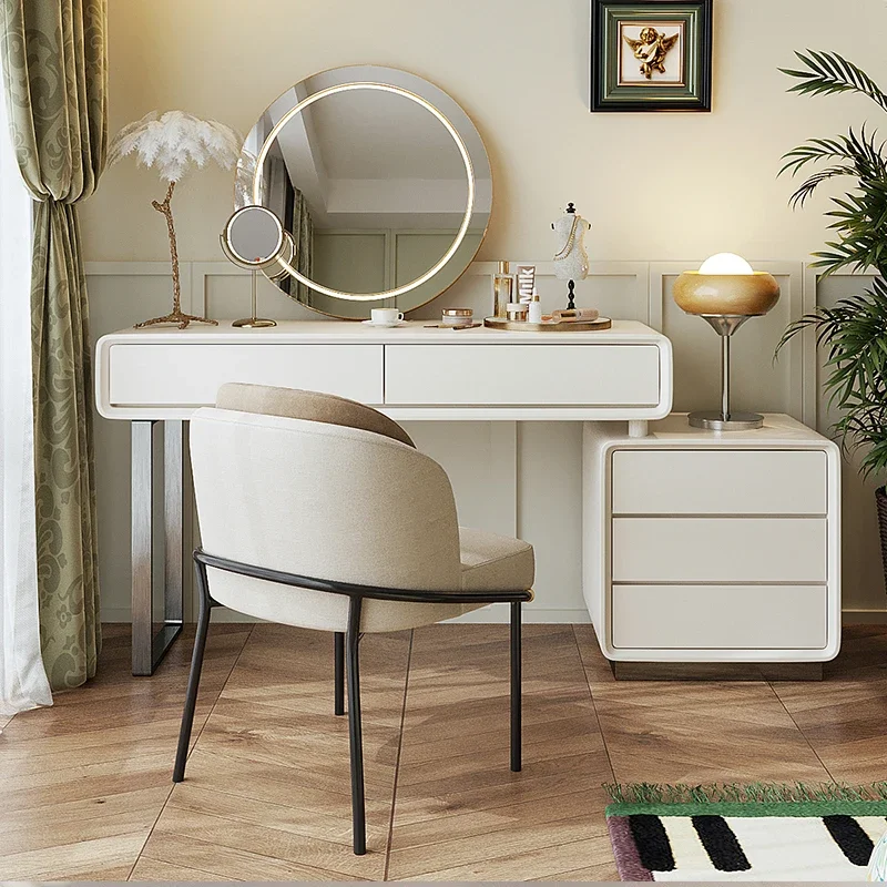 Современный роскошный туалетный столик с ящиками-органайзером с зеркалом для хранения туалетного столика в скандинавском стиле, мебель Coiffeuse De Chambre
Современный роскошный туалетный столик с ящиками-органайзером с зеркалом для хранения туалетного столика в скандинавском стиле, мебель Coiffeuse De Chambre