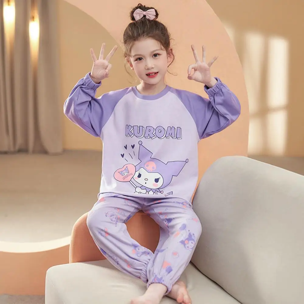 Kawaii Sanrio My Melody Детский комплект Пижама Аниме Мультфильм Куроми Свободный комфорт Весна Милая модная домашняя одежда для девочек и мальчиков
Kawaii Sanrio My Melody Детский комплект Пижама Аниме Мультфильм Куроми Свободный комфорт Весна Милая модная домашняя одежда для девочек и мальчиков