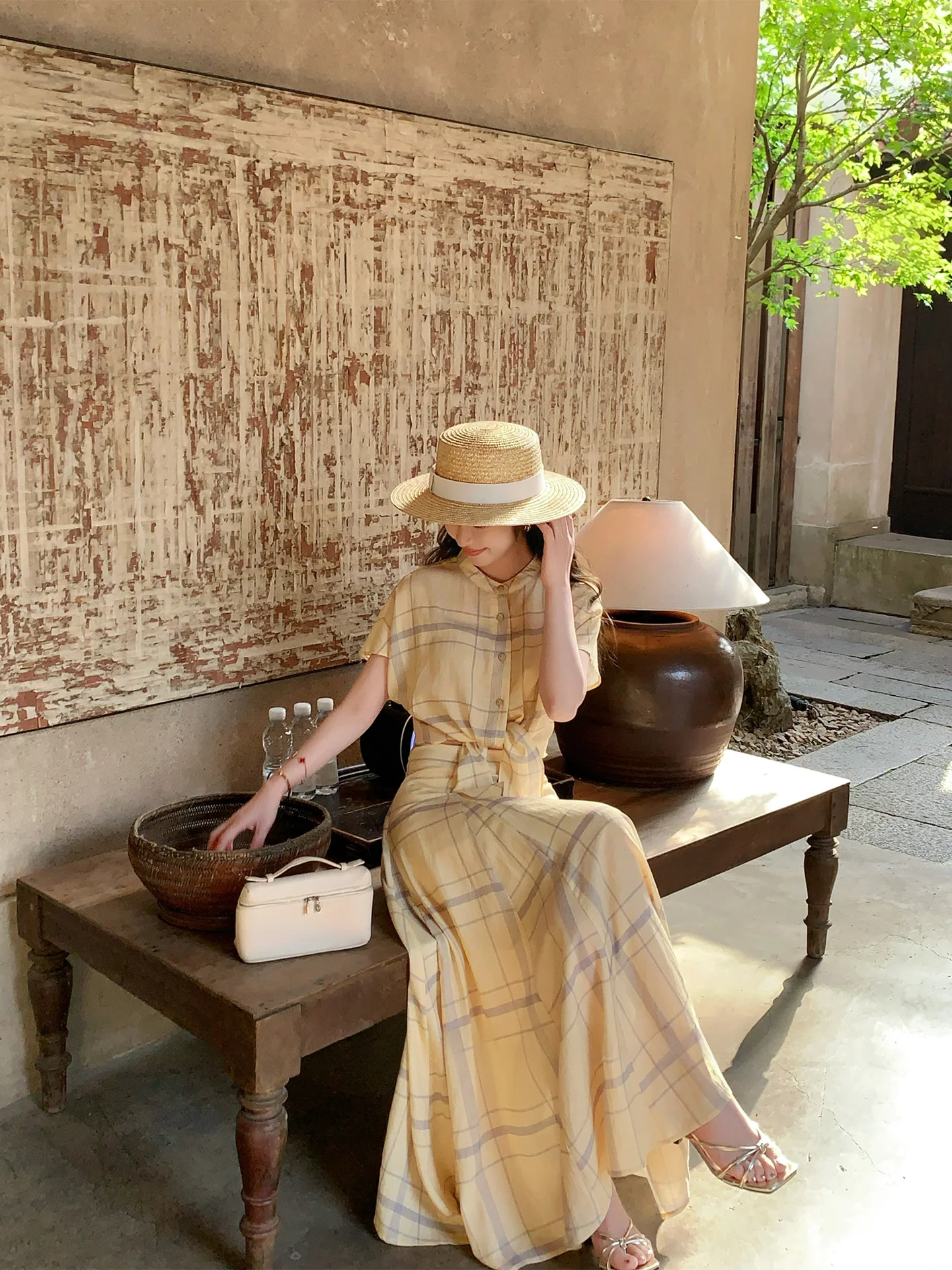 Spring Summer Women's Plaid Linen Shirt Skirt Set Short Sleeve round Neck High Waist Girdle Design Casual Workwear Two-Piece ...
Spring Summer Women's Plaid Linen Shirt Skirt Set Short Sleeve round Neck High Waist Girdle Design Casual Workwear Two-Piece ...