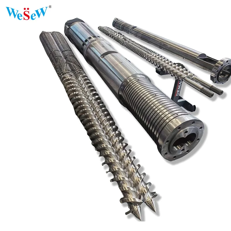 OEM Advanced Customized Injection Screw Service PVC/PE Pipe Profile Recycle Extruder Twin Conical Screw Barrel
OEM Advanced Customized Injection Screw Service PVC/PE Pipe Profile Recycle Extruder Twin Conical Screw Barrel