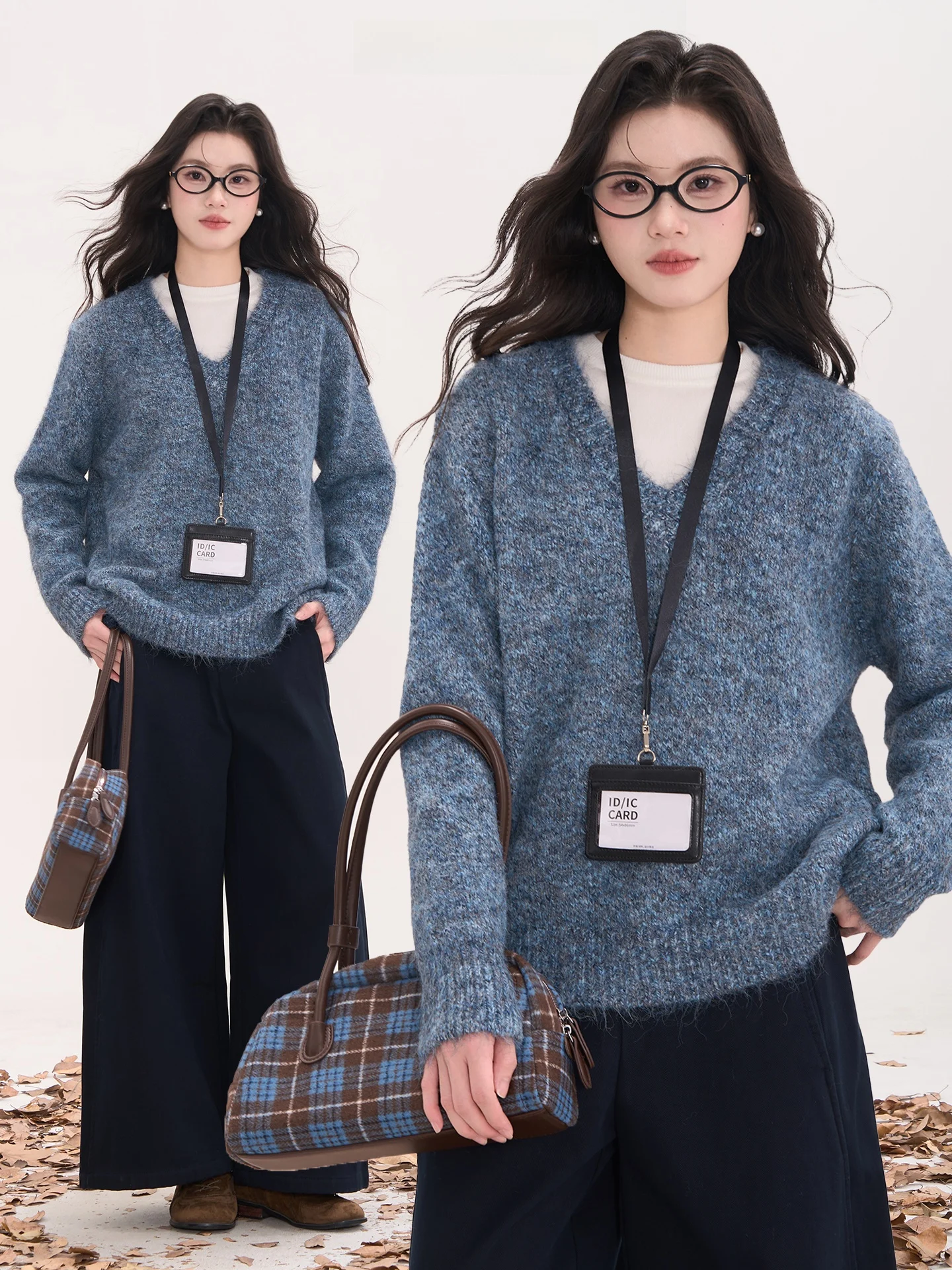 Женский свитер Lazy Vintage из смесовой пряжи с V-образным вырезом, осенне-зимний, с цветочным узором, в стиле «Пейзаж с окном» и «Фарфоровая груша»
Женский свитер Lazy Vintage из смесовой пряжи с V-образным вырезом, осенне-зимний, с цветочным узором, в стиле «Пейзаж с окном» и «Фарфоровая груша»