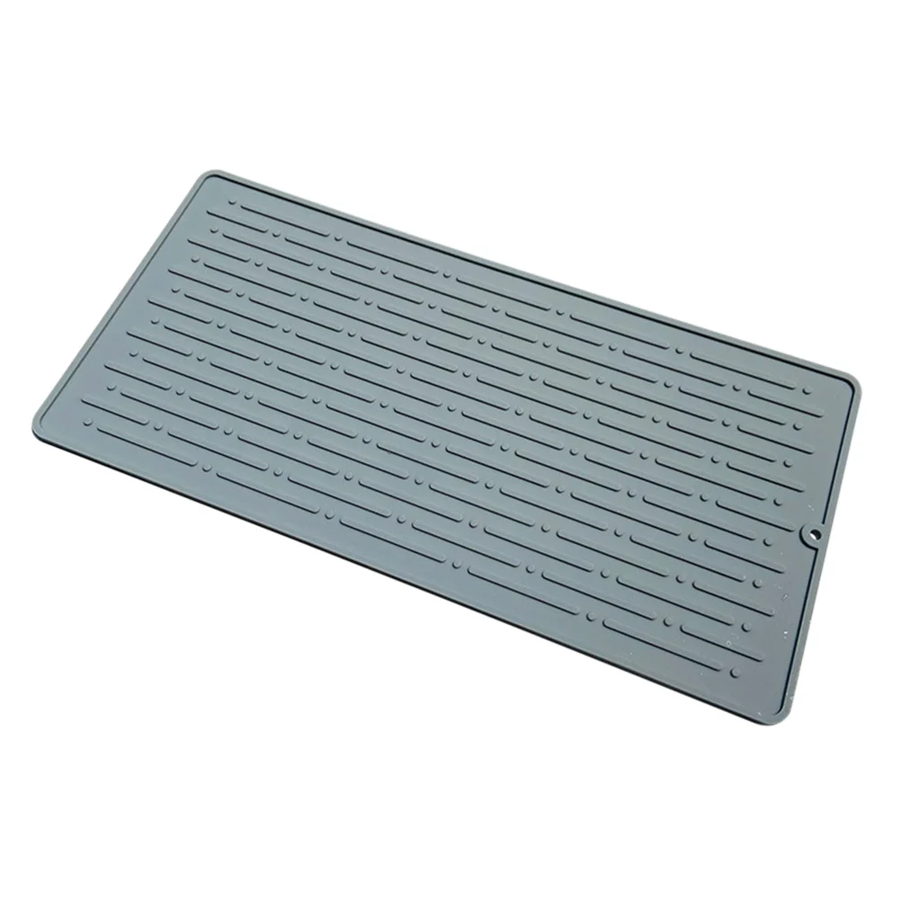 Silicone Dish Draining Mat Grey Heat Resistant Non-Slip Kitchen Sink Drying Pad Waterproof Countertop Drain Mat Kitchen Supply
Silicone Dish Draining Mat Grey Heat Resistant Non-Slip Kitchen Sink Drying Pad Waterproof Countertop Drain Mat Kitchen Supply