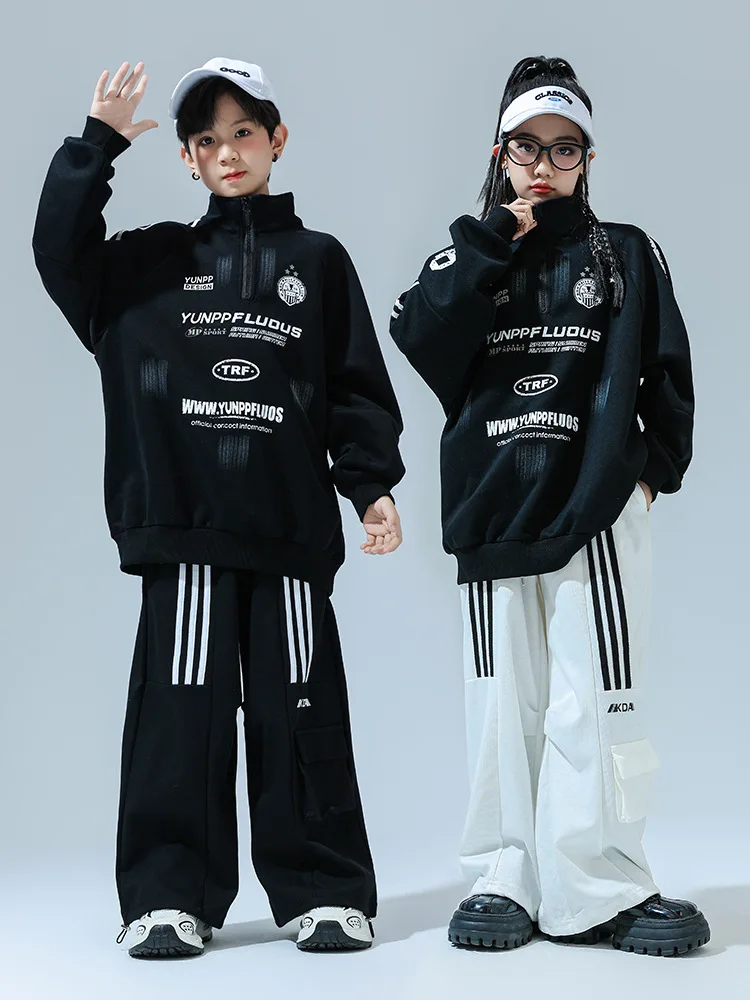 Children's Street Dance FashionhiphopHip-Hop Fashionable Long Sleeve Sweatshirt Show Performance Costume for Boys and Girls Jazz
Children's Street Dance FashionhiphopHip-Hop Fashionable Long Sleeve Sweatshirt Show Performance Costume for Boys and Girls Jazz
