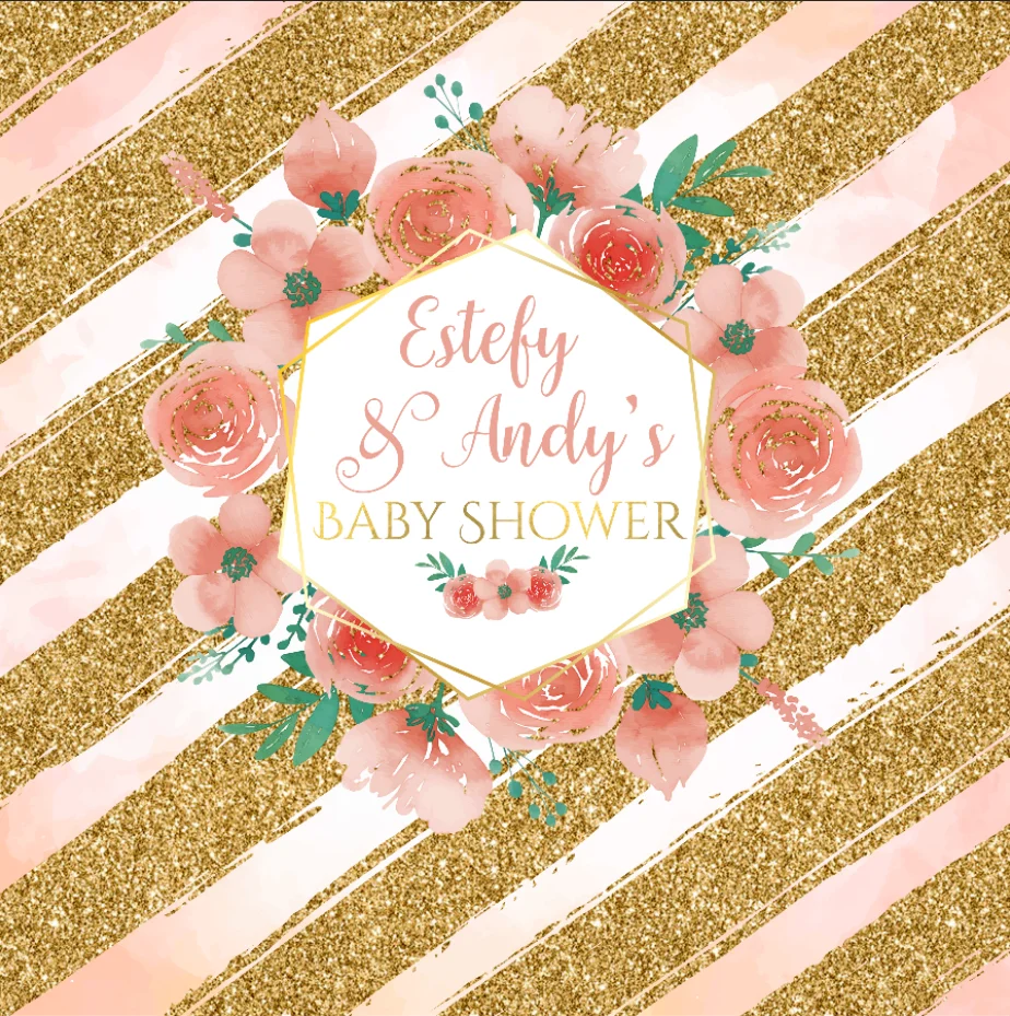 8x8FT Personalized Rose Gold Floral Baby Shower Sweet Sixteen Custom Photo Background Backdrop Seamless Vinyl 240cm X 240cm
8x8FT Personalized Rose Gold Floral Baby Shower Sweet Sixteen Custom Photo Background Backdrop Seamless Vinyl 240cm X 240cm