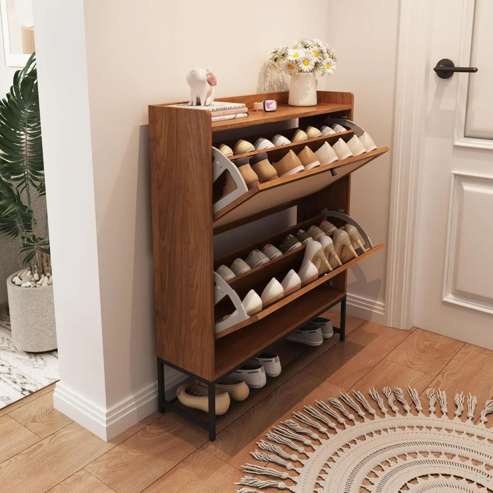Narrow Shoe Storage Cabinet with Drawers, Freestanding Shoe Organizer Slim Shoe Cabinet Storage
Narrow Shoe Storage Cabinet with Drawers, Freestanding Shoe Organizer Slim Shoe Cabinet Storage