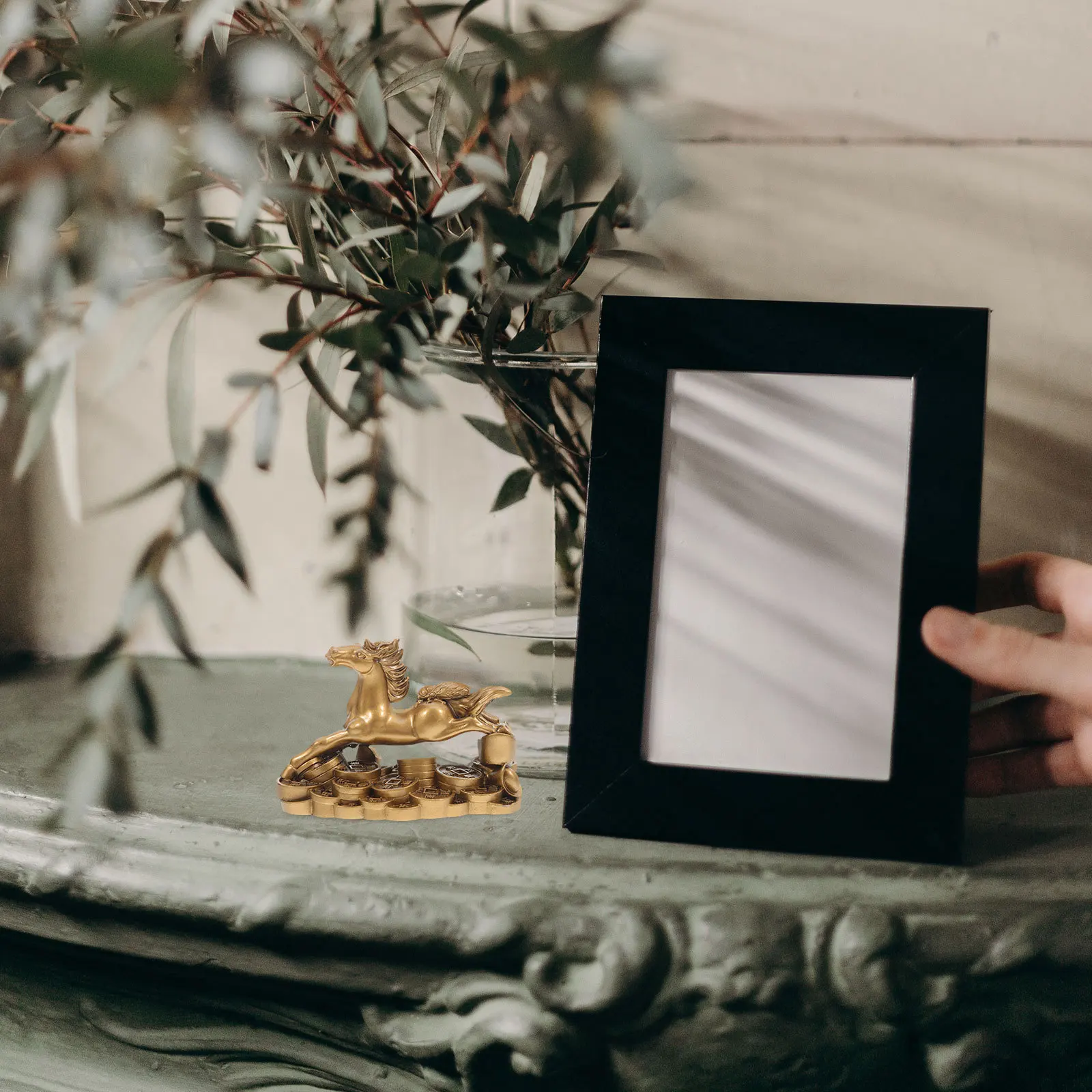 Resin Horse Sculpture Decorative Feng Shui Prosperity Wealth Statue Office Home Ornament Success Figurine 
Resin Horse Sculpture Decorative Feng Shui Prosperity Wealth Statue Office Home Ornament Success Figurine