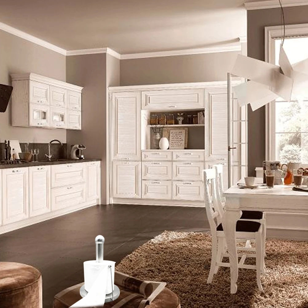 Stainless Steel Vertical Roll Paper Holder Standing Towel Holder Free Standing Kitchen Paper Roll Storage Rack for Kit
Stainless Steel Vertical Roll Paper Holder Standing Towel Holder Free Standing Kitchen Paper Roll Storage Rack for Kit