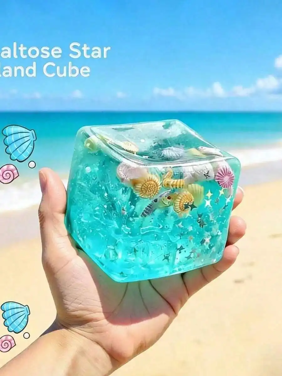 1pc Ocean-Themed Sensory Squeeze Toy, Malta Sugar Block Toy Decorated With Seashells Conches Fish, Effectively Relieves Anxiety, Cute Desk Decor, Unique Ocean Theme Design, Soft Malta Sugar Texture, Adds Fun To Daily Life
1pc Ocean-Themed Sensory Squeeze Toy, Malta Sugar Block Toy Decorated With Seashells Conches Fish, Effectively Relieves Anxiety, Cute Desk Decor, Unique Ocean Theme Design, Soft Malta Sugar Texture, Adds Fun To Daily Life