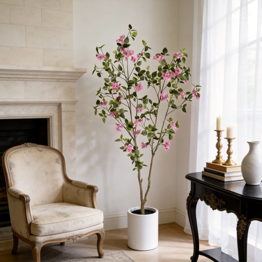 6FT Artificial Bougainvillea Tree with Black Plastic Pot Realistic Fake Flowering Tree for Indoor Home Office Decor Potted Faux
6FT Artificial Bougainvillea Tree with Black Plastic Pot Realistic Fake Flowering Tree for Indoor Home Office Decor Potted Faux