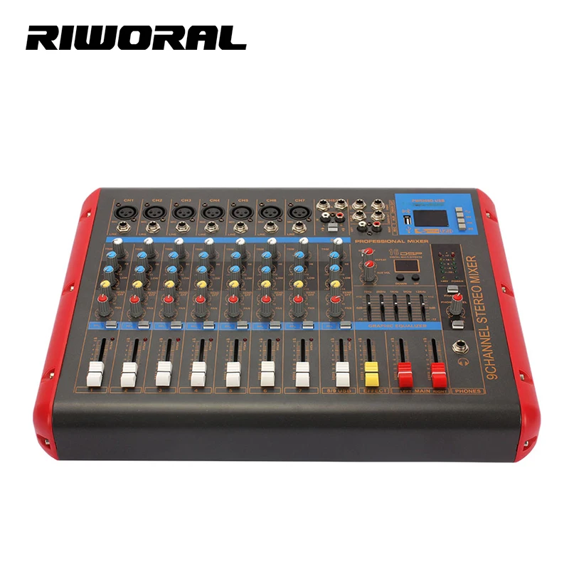 PMR906 8 CH Mixer Console Audio Power Mixer Professional Amplifier KTV Best Sound Mixer Console
PMR906 8 CH Mixer Console Audio Power Mixer Professional Amplifier KTV Best Sound Mixer Console