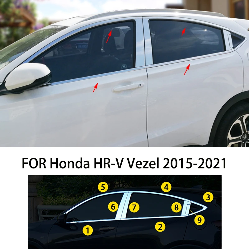Car accessories FIT For Honda HR-V Vezel 2015-2021 Stainless steel chrome Window Molding Strip Sill side Cover Trim
Car accessories FIT For Honda HR-V Vezel 2015-2021 Stainless steel chrome Window Molding Strip Sill side Cover Trim