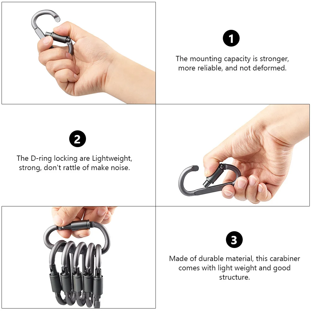10Pcs Durable Mountaineering Backpack Buckles High Strength Dring Carabiner Clips For Hiking Climbing Accessories
10Pcs Durable Mountaineering Backpack Buckles High Strength Dring Carabiner Clips For Hiking Climbing Accessories