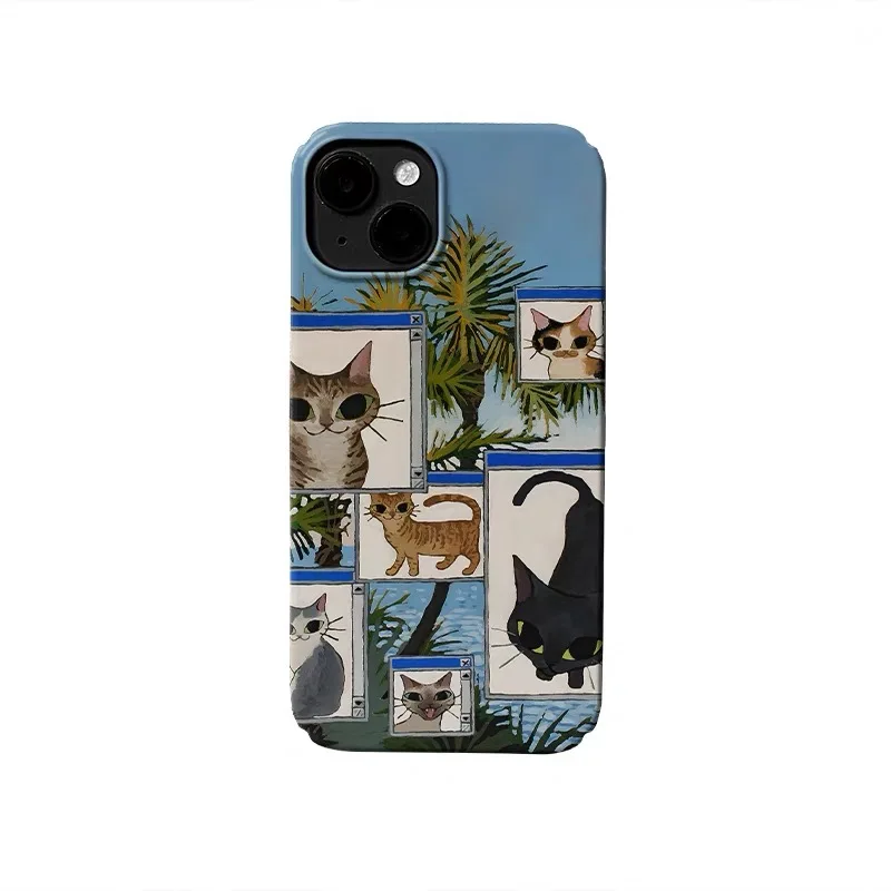 Ins Blue Cartoon Spliced Cat Image Phone Case for IPhone 17 16E 15 14 Plus 13 Mini 11 Pro Max 12 Pro Back Cover XS XR SE Case
Ins Blue Cartoon Spliced Cat Image Phone Case for IPhone 17 16E 15 14 Plus 13 Mini 11 Pro Max 12 Pro Back Cover XS XR SE Case
