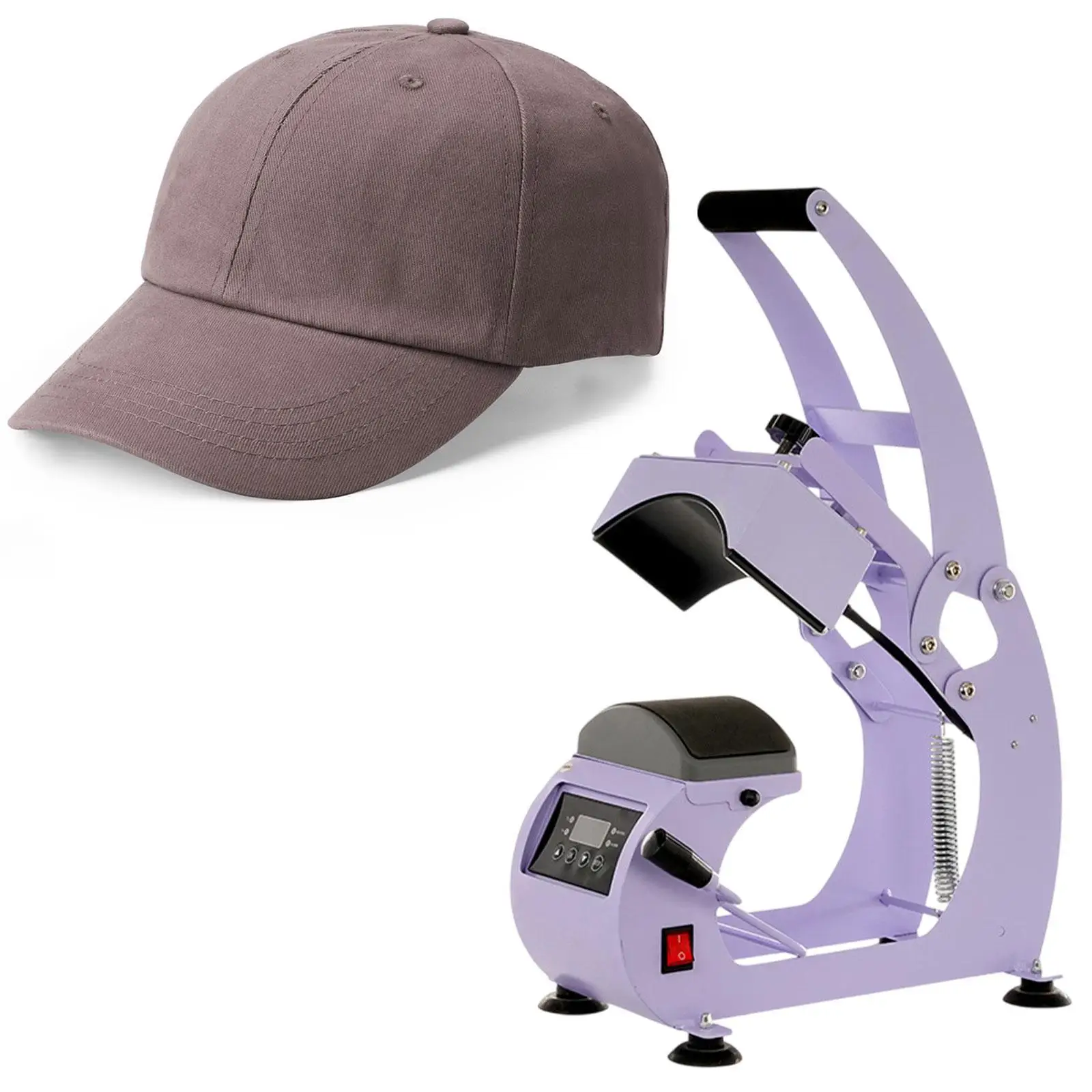 Cap Heat Press Machine with 2Pcs Interchangeable Platens Digital Display Easy to Use 550W Temperature Control with Cap Stretcher
Cap Heat Press Machine with 2Pcs Interchangeable Platens Digital Display Easy to Use 550W Temperature Control with Cap Stretcher