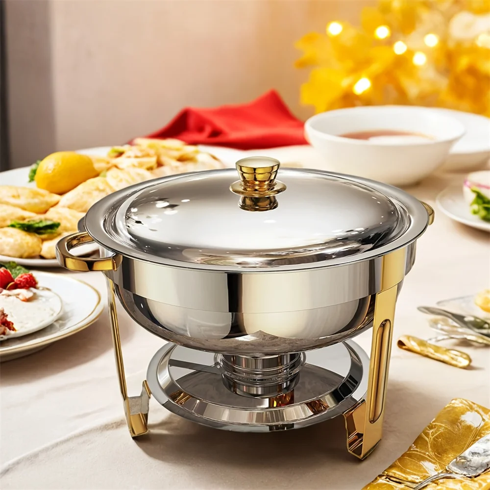 Stainless steel buffet heating plate set - with lid - commercial grade food heater, suitable for weddings, catering
Stainless steel buffet heating plate set - with lid - commercial grade food heater, suitable for weddings, catering