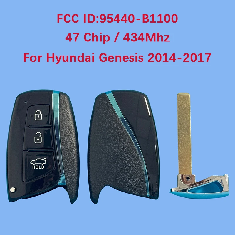 CN020236 Aftermarket 3 Button Smart Key Remote HITAG 3 Chip 433Mhz FCC ID 95440-B1110 95440-B1100 For Hyundai Genesis 2014-2017
CN020236 Aftermarket 3 Button Smart Key Remote HITAG 3 Chip 433Mhz FCC ID 95440-B1110 95440-B1100 For Hyundai Genesis 2014-2017