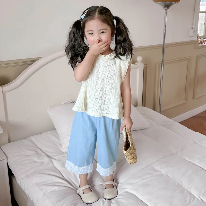 Girls Denim Suit 2024 Summer New Style Baby Girls Summer Childrens Fashion Korean Simple Casual Two-piece Set Clothes
Girls Denim Suit 2024 Summer New Style Baby Girls Summer Childrens Fashion Korean Simple Casual Two-piece Set Clothes