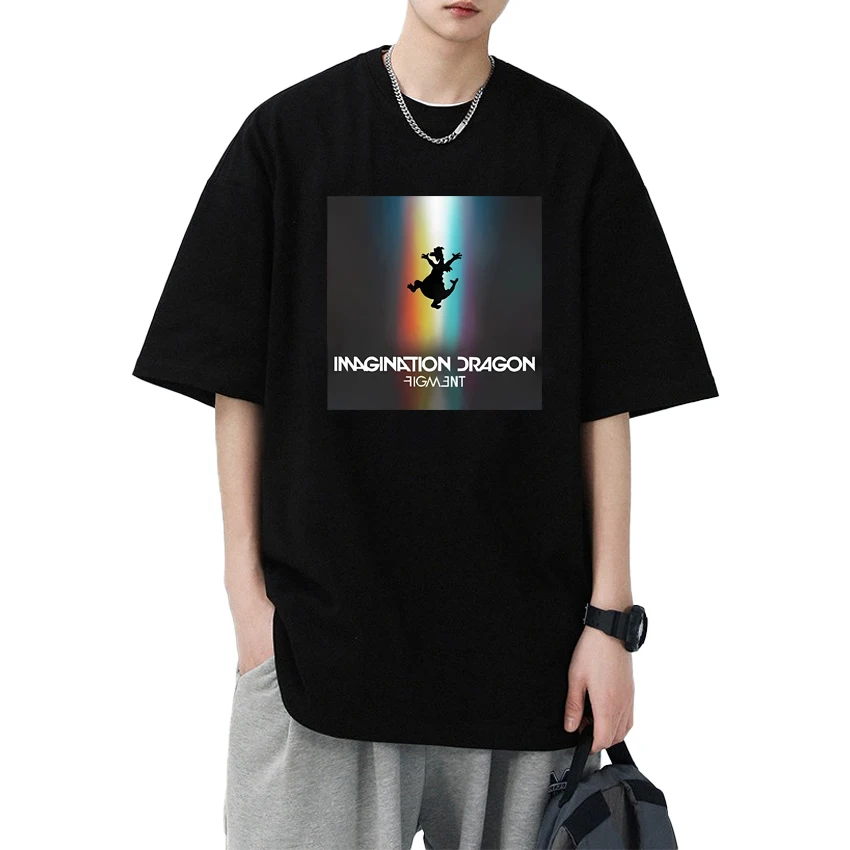 Hot Rock band Imagine Dragons Graphic Fashion T shirt Men Women harajuku Oversized short sleeve T-shirts Unisex 100% Cotton Tops
Hot Rock band Imagine Dragons Graphic Fashion T shirt Men Women harajuku Oversized short sleeve T-shirts Unisex 100% Cotton Tops