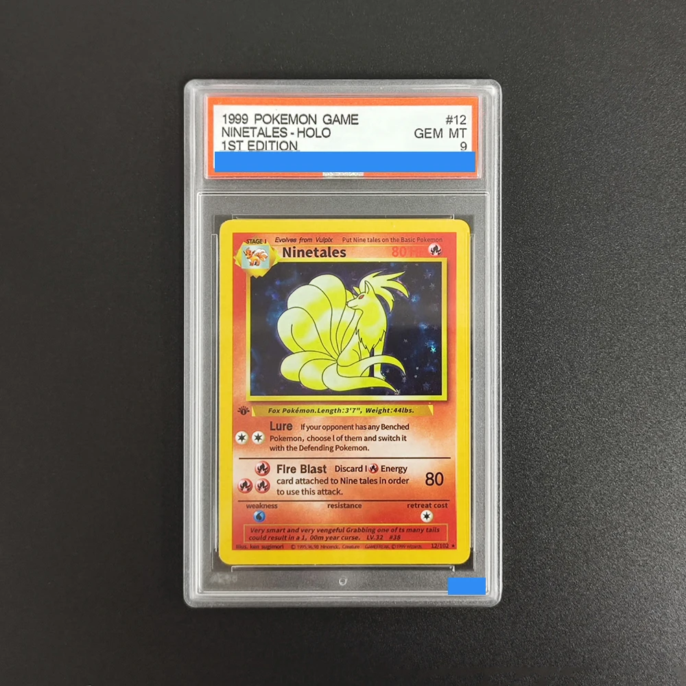 Коллекционная игровая карта Proxy 1999 POKEMON GAME 1ST EDITION Ninetales Holo 12/102 с аутентификацией и оценкой 10
Коллекционная игровая карта Proxy 1999 POKEMON GAME 1ST EDITION Ninetales Holo 12/102 с аутентификацией и оценкой 10