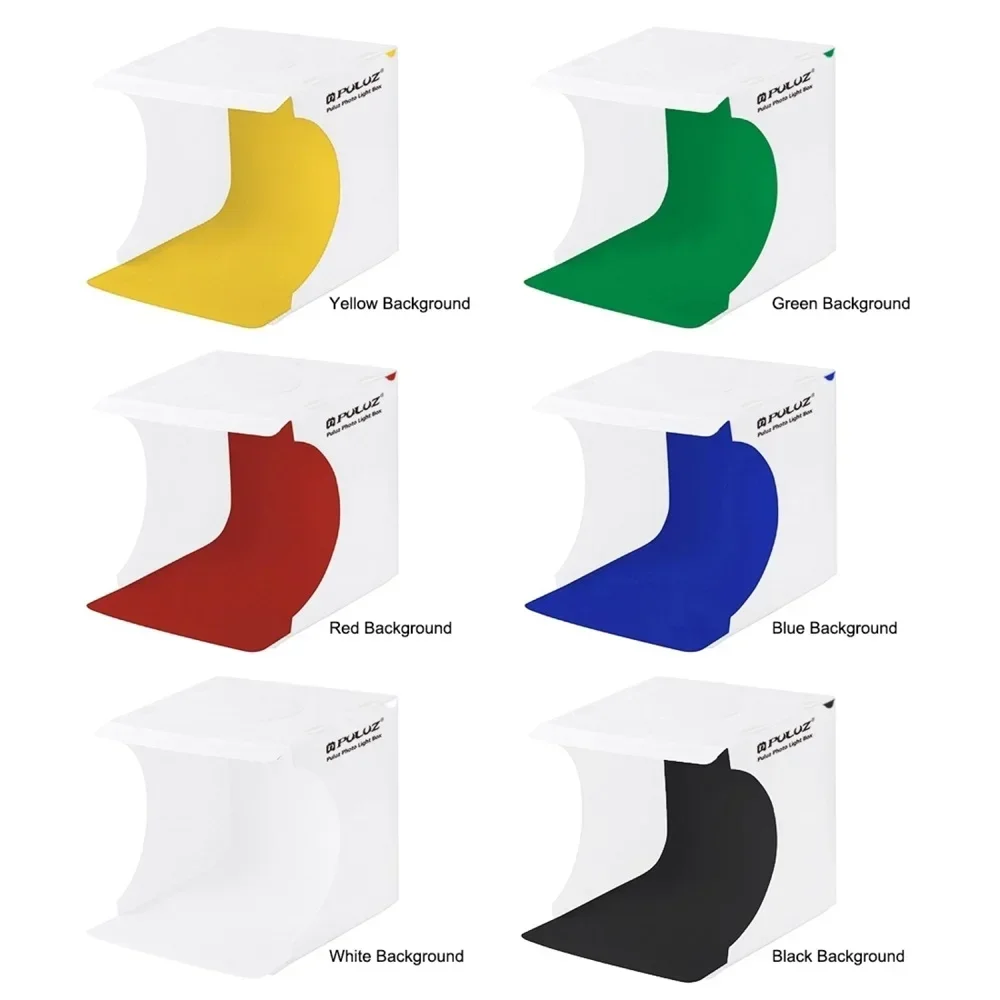 Mini Folding Studio Diffuse Soft Box Lightbox With LED Light Black White Photography Background Photo Studio box
Mini Folding Studio Diffuse Soft Box Lightbox With LED Light Black White Photography Background Photo Studio box