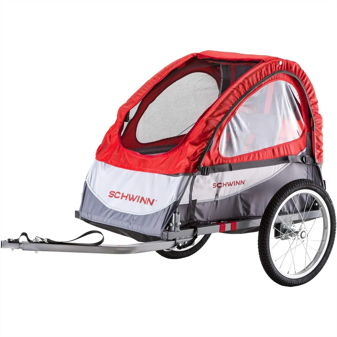 Kids Bike Trailer with Universal Coupler, Folding Frame, Quick-Release Wheels, Canopy with Bug Screen and Weather Shield for One
Kids Bike Trailer with Universal Coupler, Folding Frame, Quick-Release Wheels, Canopy with Bug Screen and Weather Shield for One