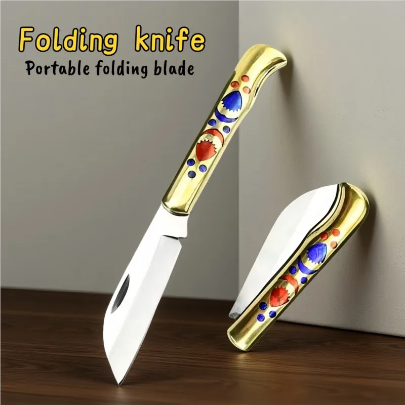 Classic Copper Handle Pocket Knife Fruit Knife Portable Folding Knife And Collector Knife Cleaver Slicing Butcher Cutting Knife
Classic Copper Handle Pocket Knife Fruit Knife Portable Folding Knife And Collector Knife Cleaver Slicing Butcher Cutting Knife
