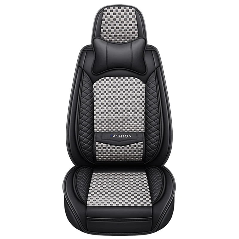 Ice silk material front single-seat car seat covers with headrests and fixed lumbar support, suitable for most car models
Ice silk material front single-seat car seat covers with headrests and fixed lumbar support, suitable for most car models
