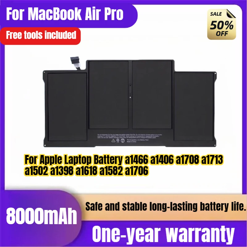 MacBook Air Pro Battery for Apple Laptop Battery a1466a1406a1708a1713a1502a1398a1618a1582a1706 Replacement Battery LargeCapacity
MacBook Air Pro Battery for Apple Laptop Battery a1466a1406a1708a1713a1502a1398a1618a1582a1706 Replacement Battery LargeCapacity