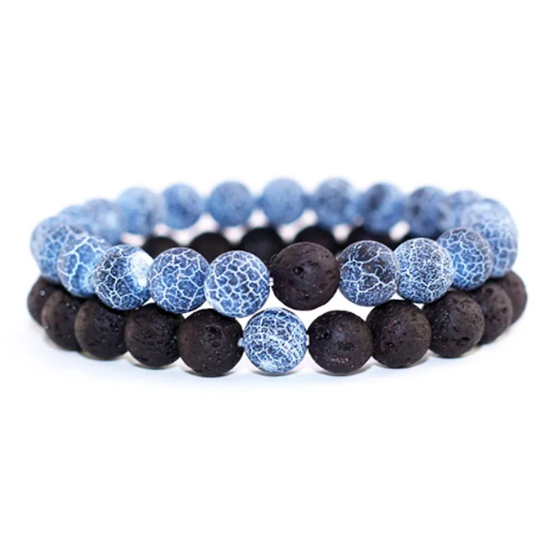 Matching Bracelet For Couple Blue Black Nature Volcano Stone Handmade Bracelet Fashion Jewelry Gift
Matching Bracelet For Couple Blue Black Nature Volcano Stone Handmade Bracelet Fashion Jewelry Gift
