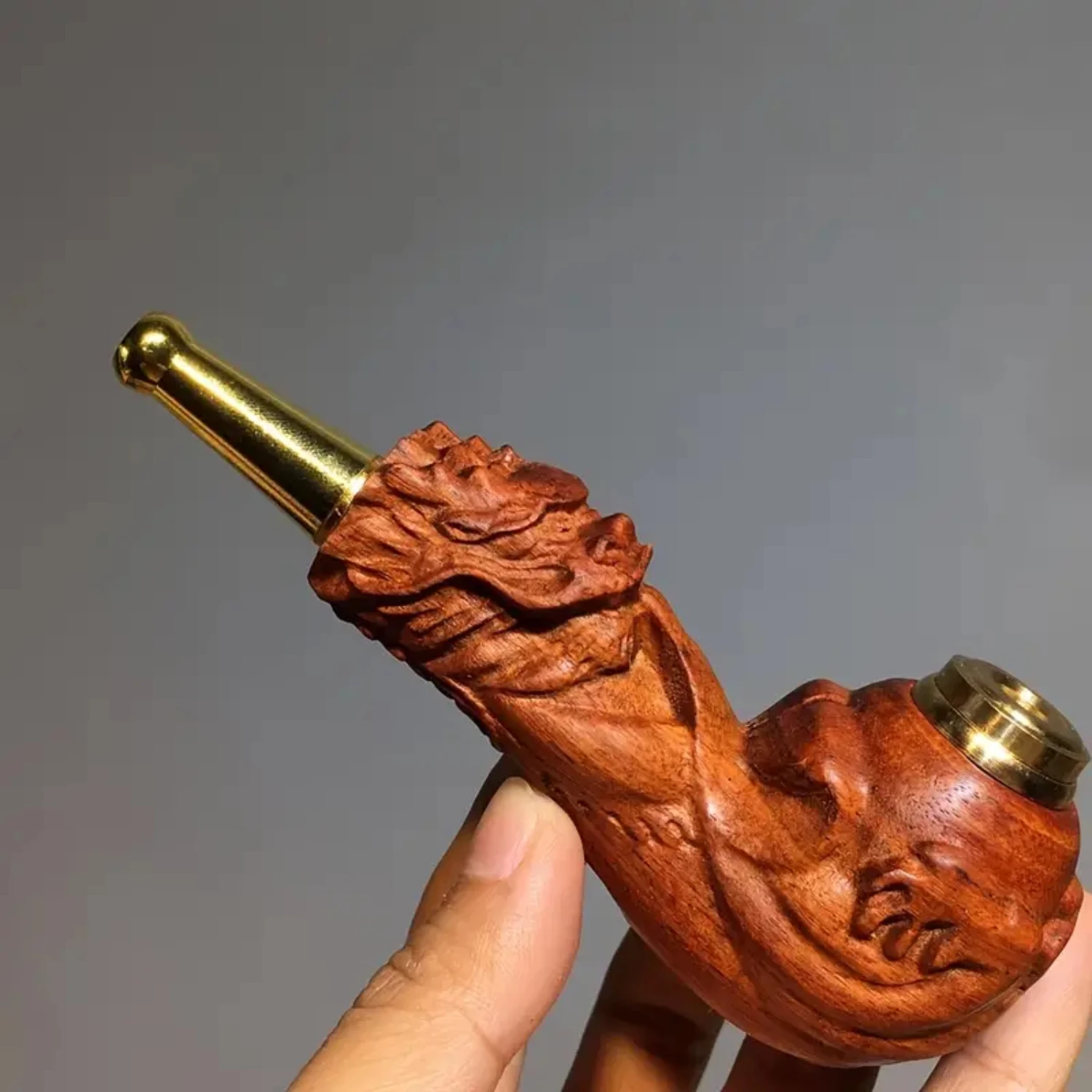 1pc Dragon Spit Bead Pipe Double-Use Small-Leaf Red Sandalwood Pipe New Men's Must-have Gift
1pc Dragon Spit Bead Pipe Double-Use Small-Leaf Red Sandalwood Pipe New Men's Must-have Gift
