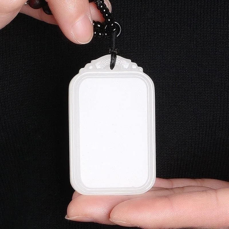 Natural Afghan white jade safe brand pendant men's and women's jade
Natural Afghan white jade safe brand pendant men's and women's jade