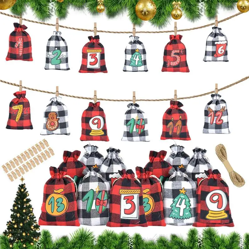 Advent Calendar Bags Christmas Countdown Calendar 24 Drawstring Bags Holiday Pouches With Clips For Christmas Birthday Party
Advent Calendar Bags Christmas Countdown Calendar 24 Drawstring Bags Holiday Pouches With Clips For Christmas Birthday Party