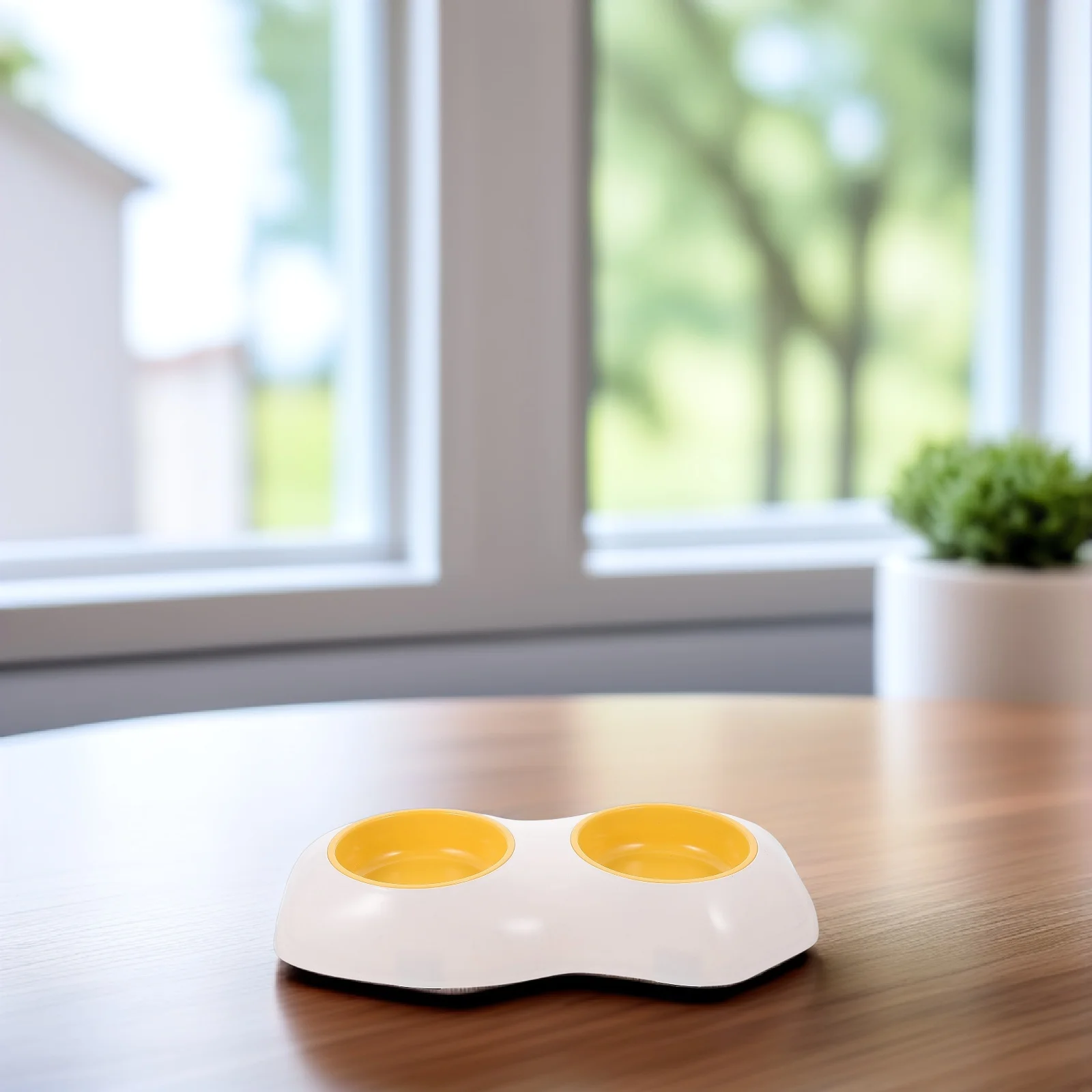 Egg Yolk Shaped Pet Double Feeder Durable Bowls for Cats Dogs Rabbits PP Material Easy Multipurpose Food Water Bowl
Egg Yolk Shaped Pet Double Feeder Durable Bowls for Cats Dogs Rabbits PP Material Easy Multipurpose Food Water Bowl