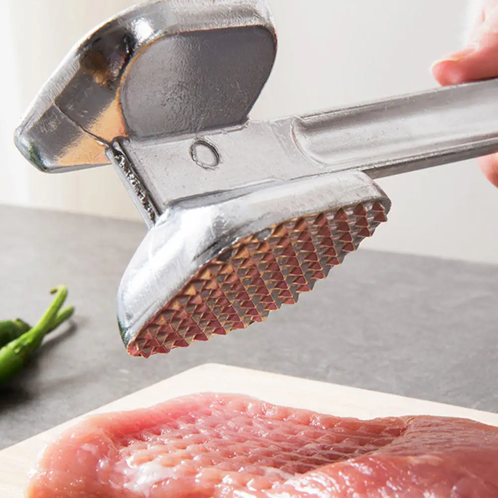 2Pcs Beef Steak Mallet Dual-Sided Meat Tenderizer Hammer Large Surface Aluminum Meat Pounder Kitchen Tool for Crushing Garlic
2Pcs Beef Steak Mallet Dual-Sided Meat Tenderizer Hammer Large Surface Aluminum Meat Pounder Kitchen Tool for Crushing Garlic