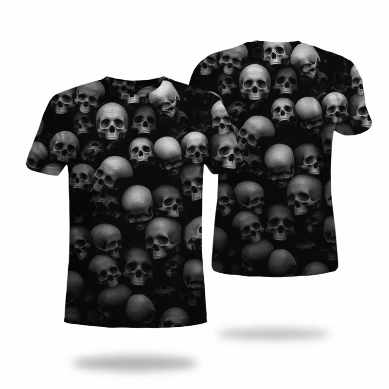 Men's Skull Graphic T-Shirt 3D Printed Fashion Casual Short-sleeve Tops Horror Skull Summer Casual Men Clothes Sport Streetwear
Men's Skull Graphic T-Shirt 3D Printed Fashion Casual Short-sleeve Tops Horror Skull Summer Casual Men Clothes Sport Streetwear