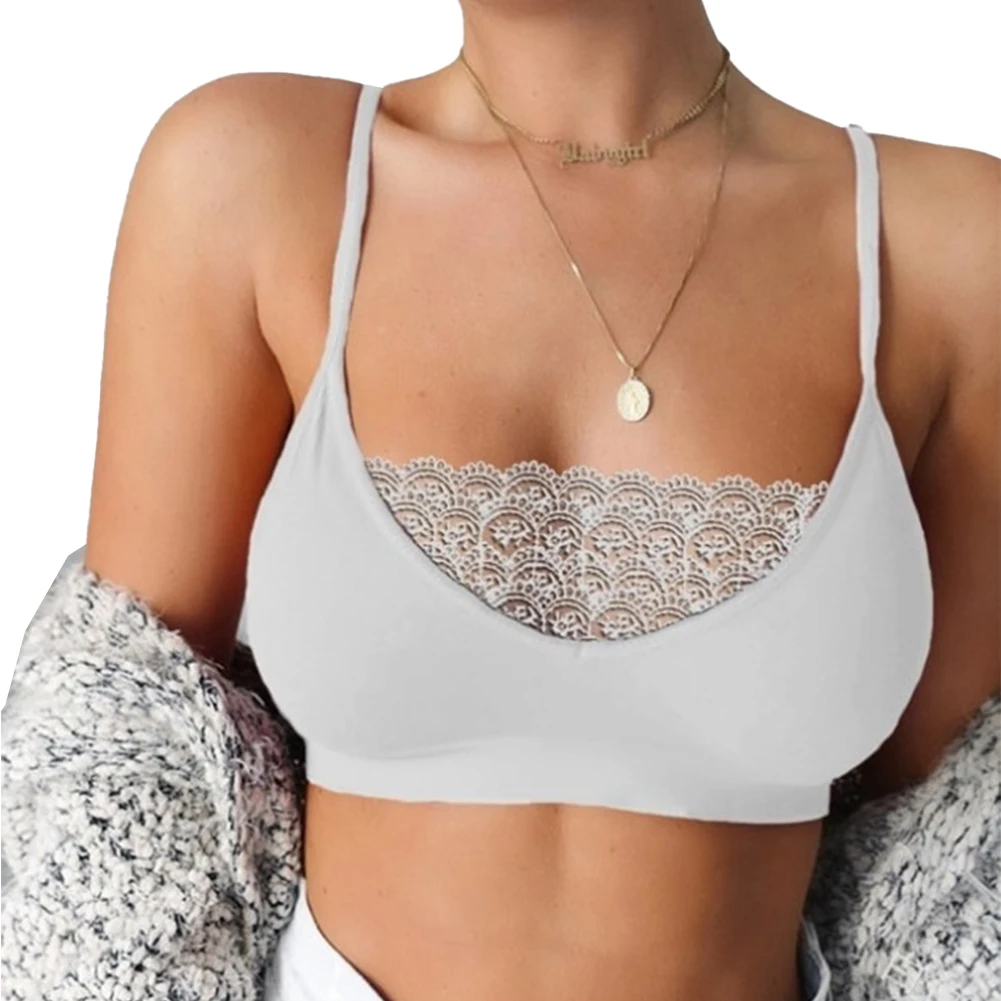 Lace Patchwork Seamless Bralette Tube Top Underwear for Women Sexy and Flattering (Black/Pink/White/Gray/Red wine)
Lace Patchwork Seamless Bralette Tube Top Underwear for Women Sexy and Flattering (Black/Pink/White/Gray/Red wine)