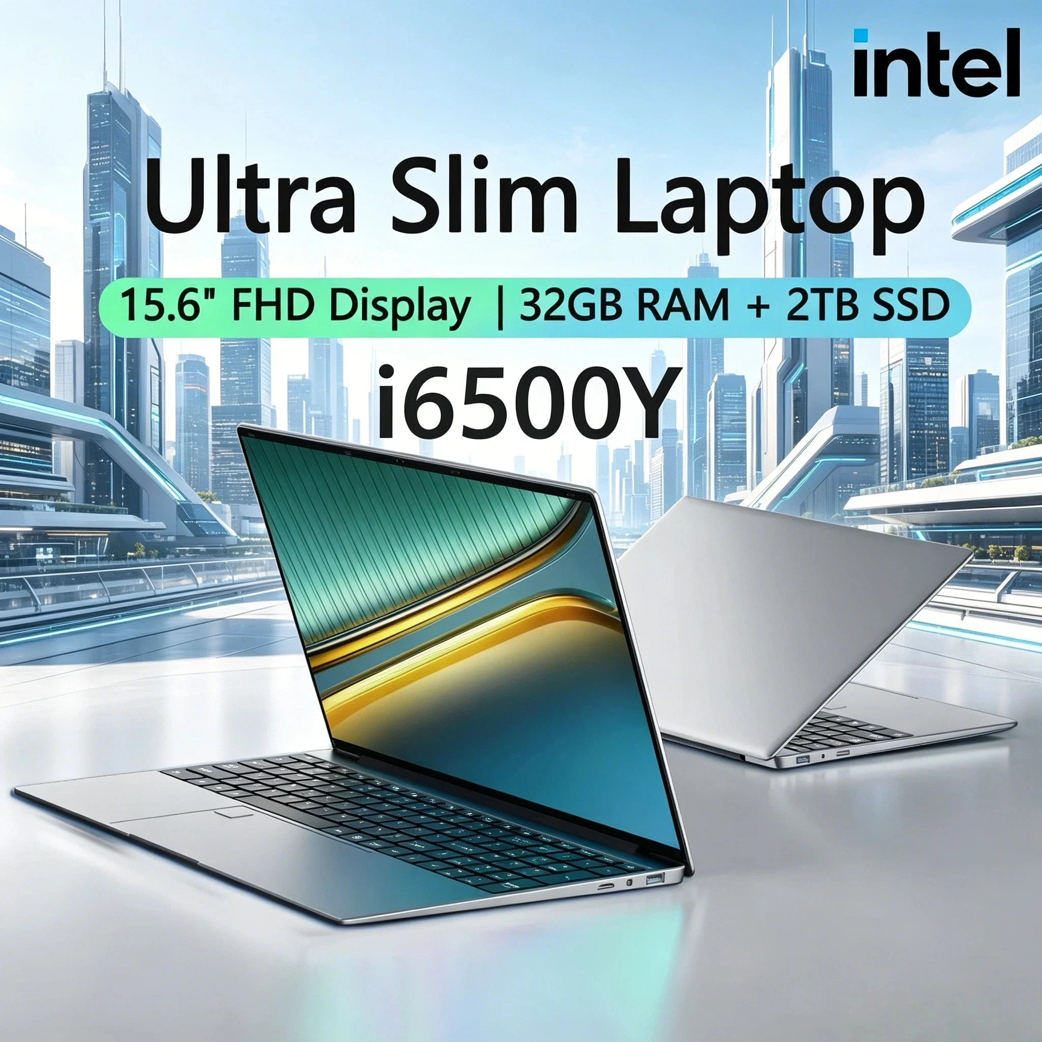 15.6 Inch Laptop Large Screen 32GB RAM 2TB SSD Intel 6500Y Office Windows 11 Notebook 5000mAh Gamer PC Backlit Fingerprint Pro
15.6 Inch Laptop Large Screen 32GB RAM 2TB SSD Intel 6500Y Office Windows 11 Notebook 5000mAh Gamer PC Backlit Fingerprint Pro