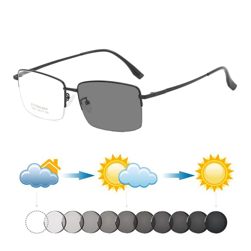 Widen Enlarge Fat Man Semirim Titanium Photochromic Myopia Sunglasses Male Outdoor Nearsighted Shortsighted Sunnies Dark Glasses
Widen Enlarge Fat Man Semirim Titanium Photochromic Myopia Sunglasses Male Outdoor Nearsighted Shortsighted Sunnies Dark Glasses