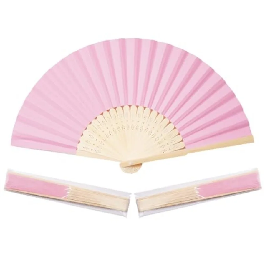 Sepwedd 50pcs Pink Paper Hand Fan Bamboo Folding Handheld Paper Fan for Wedding Party and Home Decoration
Sepwedd 50pcs Pink Paper Hand Fan Bamboo Folding Handheld Paper Fan for Wedding Party and Home Decoration