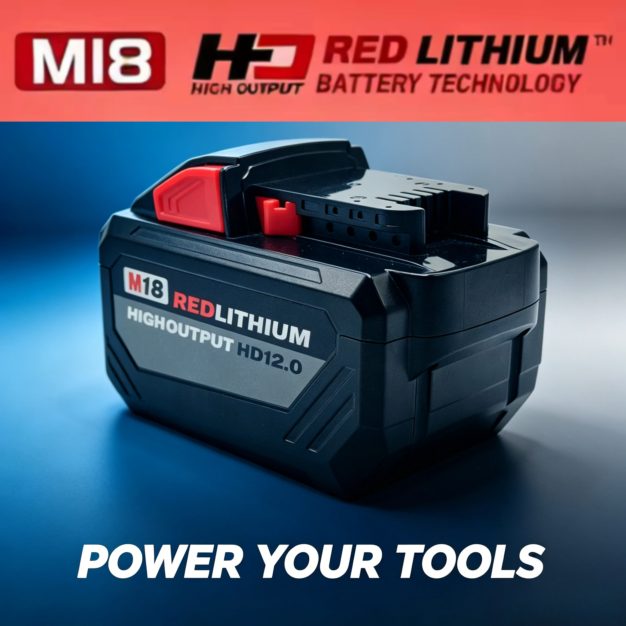 Original Milwaukee M18 REDLITHIUM HD12.0Ah High Output Battery, New Cell Tech Delivers Stronger Power and Longer Runtime
Original Milwaukee M18 REDLITHIUM HD12.0Ah High Output Battery, New Cell Tech Delivers Stronger Power and Longer Runtime