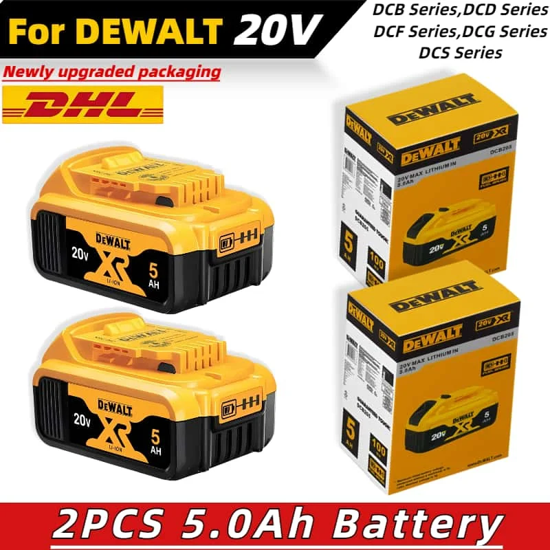 Литий-ионный аккумулятор Dewalt высокой емкости 20 В, 5 Ач/6 Ач/9 Ач для электроинструмента Dewalt DCB206 DCB205 DCB204 DCB609 DCB184 DCB200
Литий-ионный аккумулятор Dewalt высокой емкости 20 В, 5 Ач/6 Ач/9 Ач для электроинструмента Dewalt DCB206 DCB205 DCB204 DCB609 DCB184 DCB200