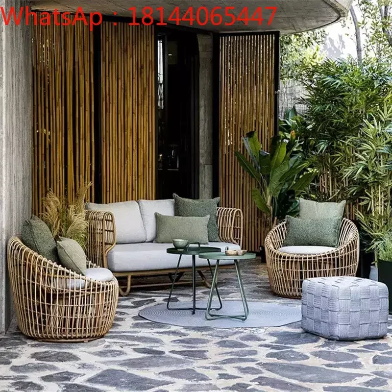 garden table and chairs, Nordic style rattan sofa, balcony casual small coffee table, indoor and outdoor courtyard furniture
garden table and chairs, Nordic style rattan sofa, balcony casual small coffee table, indoor and outdoor courtyard furniture