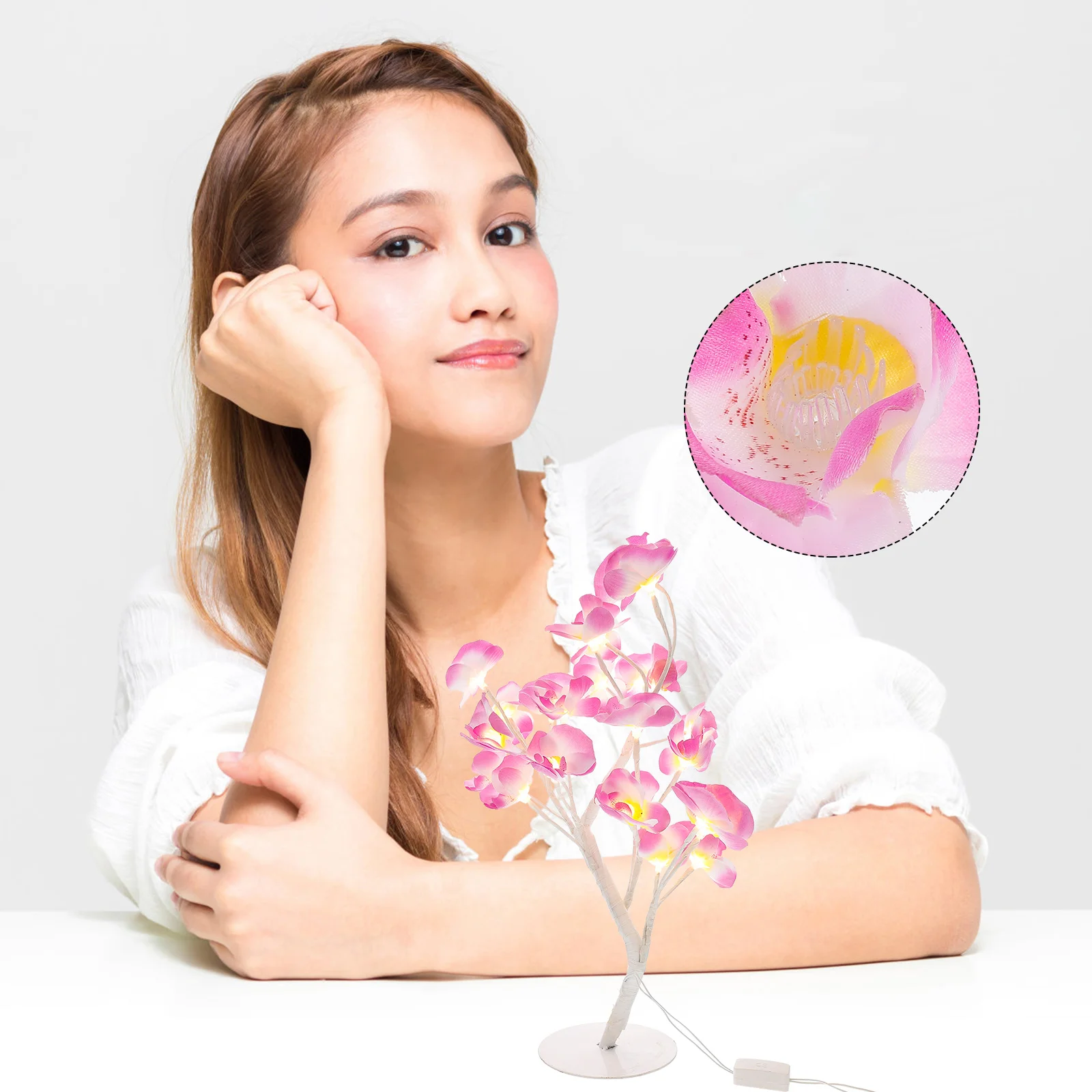 Phalaenopsis Tree Lamp USB Rechargeable Waterproof Glue Sealed Beads Anti Freezing Rust Proof Night Light Desktop Bedroom Decor
Phalaenopsis Tree Lamp USB Rechargeable Waterproof Glue Sealed Beads Anti Freezing Rust Proof Night Light Desktop Bedroom Decor