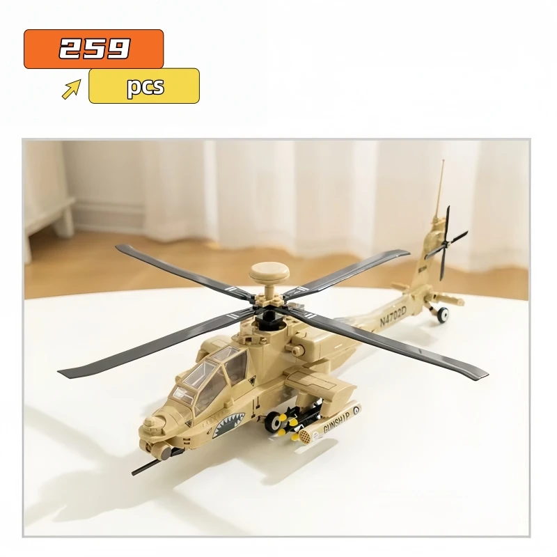 Ah-64 Apache Armed Helicopter Model Assembly Building Blocks Helicopter Moc Bricks Toy Gift
Ah-64 Apache Armed Helicopter Model Assembly Building Blocks Helicopter Moc Bricks Toy Gift