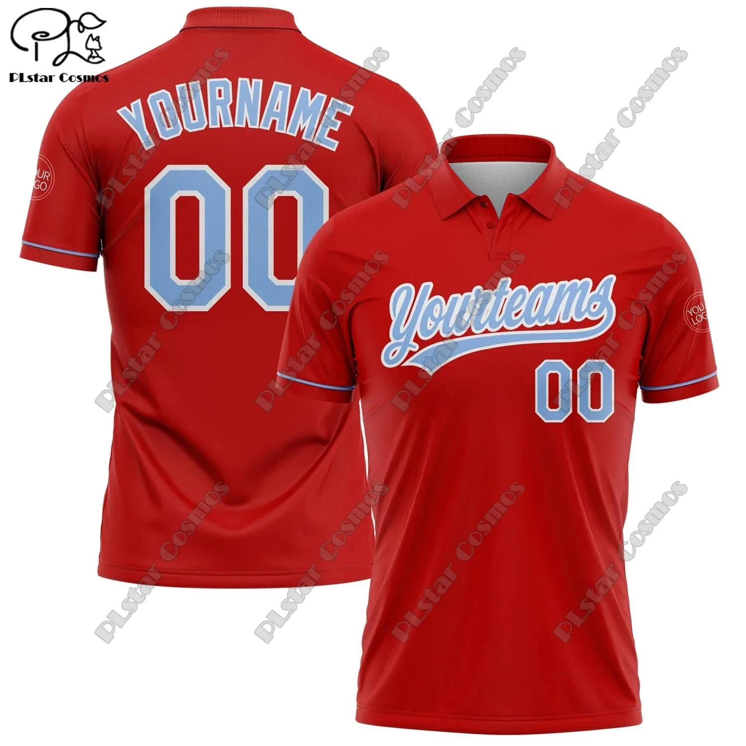 New customized personalized 3D printed red Polo men's and women's casual team sports series golf POLO shirts
New customized personalized 3D printed red Polo men's and women's casual team sports series golf POLO shirts