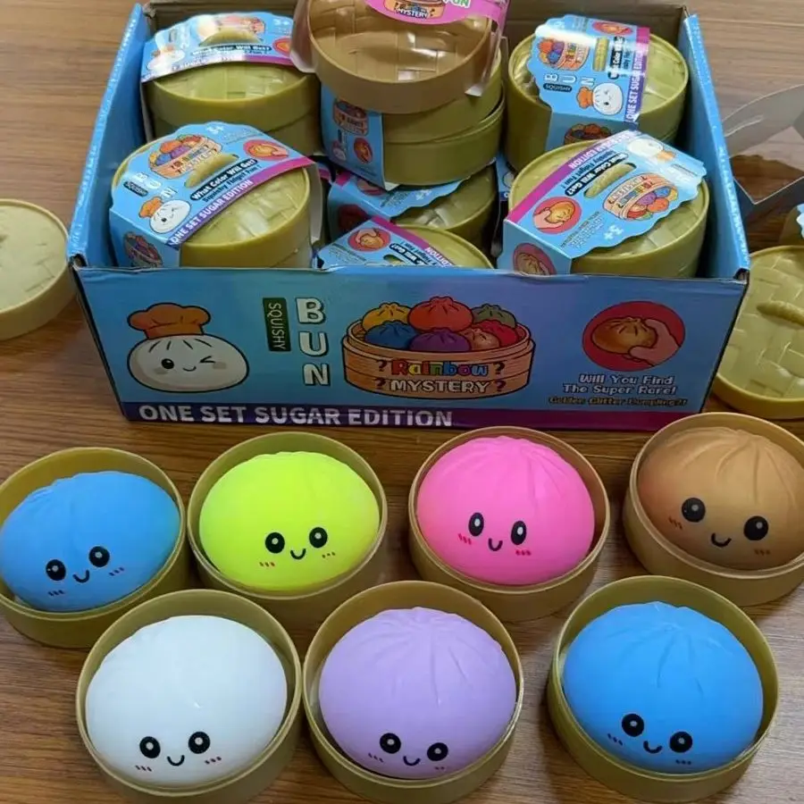 Large Dumpling Stress Ball with Steamer Colorful Squishy Bun Sensory Toy for Anxiety Relief, Squeeze Dough Ball for Adults&Kids
Large Dumpling Stress Ball with Steamer Colorful Squishy Bun Sensory Toy for Anxiety Relief, Squeeze Dough Ball for Adults&Kids