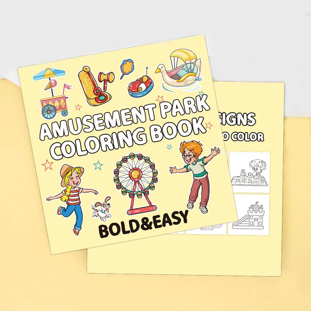 Creative coloring book; coloring book; 40 pages of children's amusement park DIY cartoon doodle children's adult simple coloring
Creative coloring book; coloring book; 40 pages of children's amusement park DIY cartoon doodle children's adult simple coloring