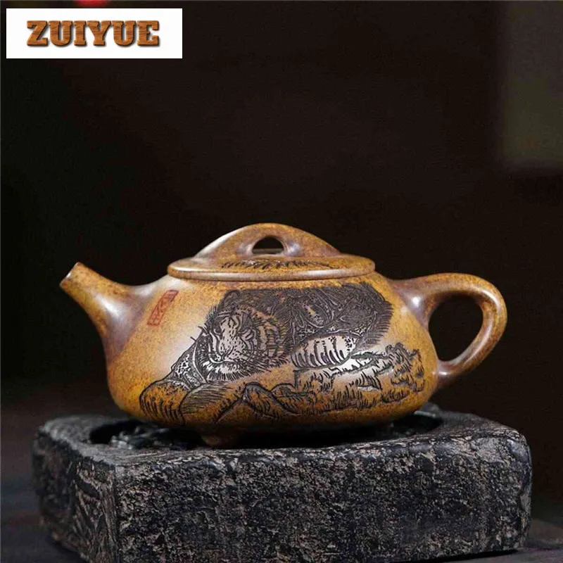 550ml Elegant Yixing Purple Clay Teapots Handmade Big Stone Scoop Pot Raw Ore Dragon Kiln Wood Burning Mud Kettle Zisha Tea Set
550ml Elegant Yixing Purple Clay Teapots Handmade Big Stone Scoop Pot Raw Ore Dragon Kiln Wood Burning Mud Kettle Zisha Tea Set