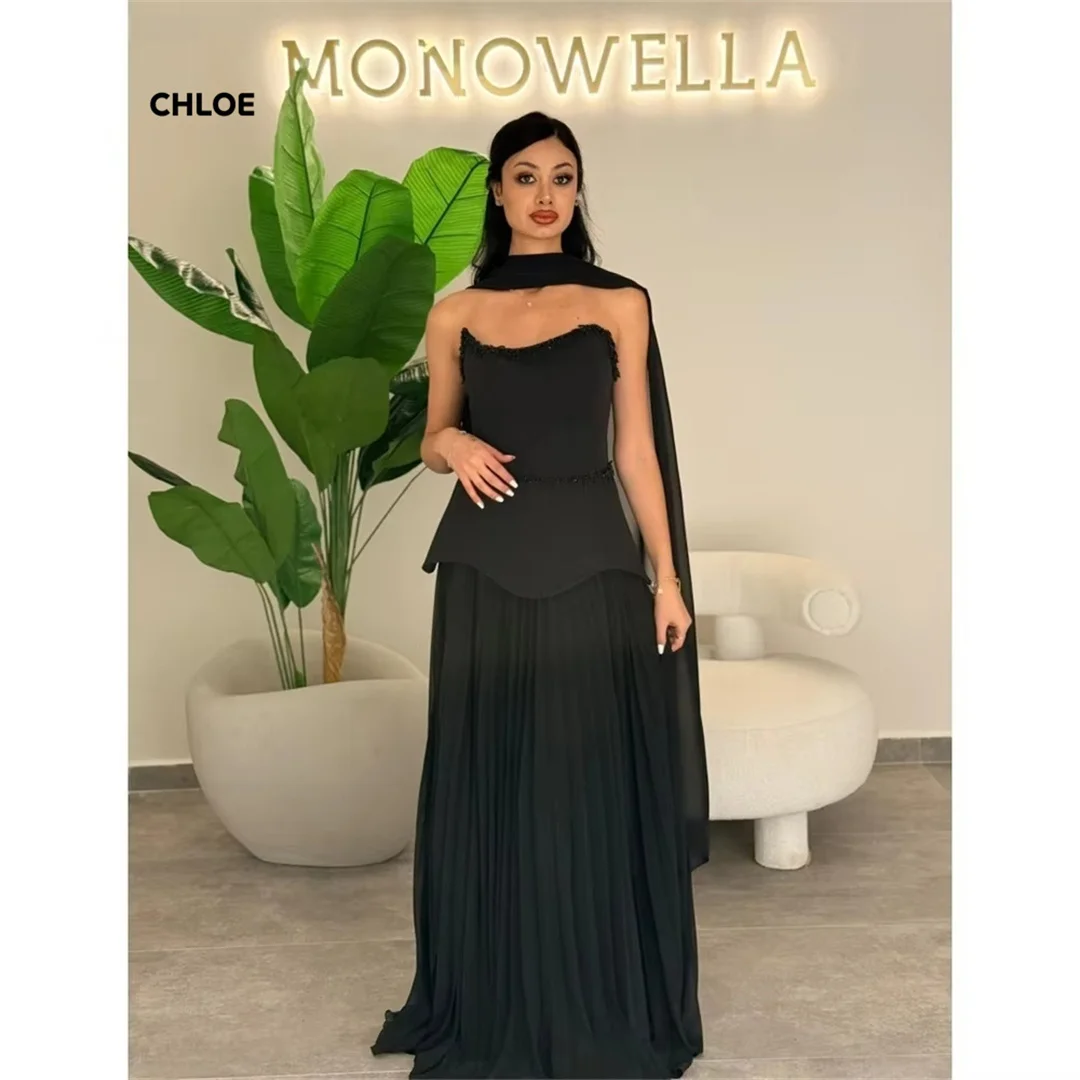 Индивидуальные вечерние платья Line A для особых случаев, элегантные платья для вечеринок, черные платья без рукавов с накидкой
Индивидуальные вечерние платья Line A для особых случаев, элегантные платья для вечеринок, черные платья без рукавов с накидкой