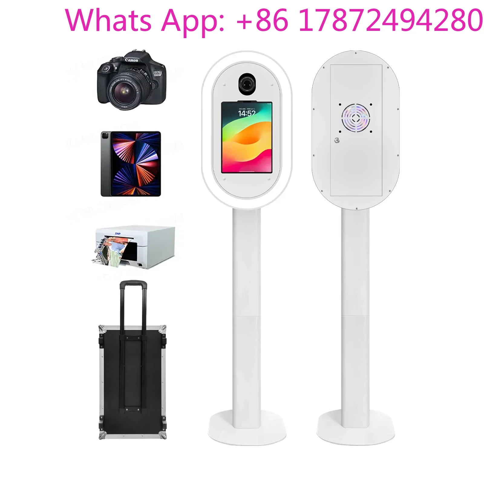 2025 New Style Salsa DSLR iPad Photo Booth Machine with Flight case for Weddings and Events
2025 New Style Salsa DSLR iPad Photo Booth Machine with Flight case for Weddings and Events